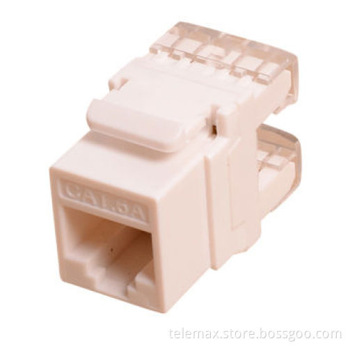 Cat 6a Keystone Jack, 180 Degree Mini Type